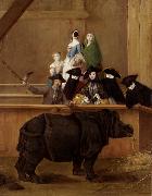 LONGHI, Pietro The Rhinoceros (mk08) oil on canvas